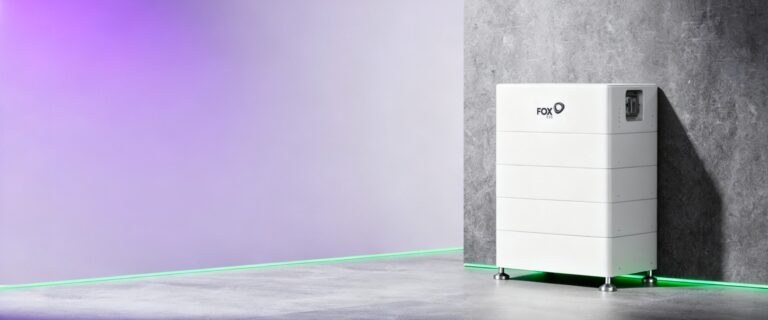 Fox ESS CQ7 high-voltage home battery installed in a modern room