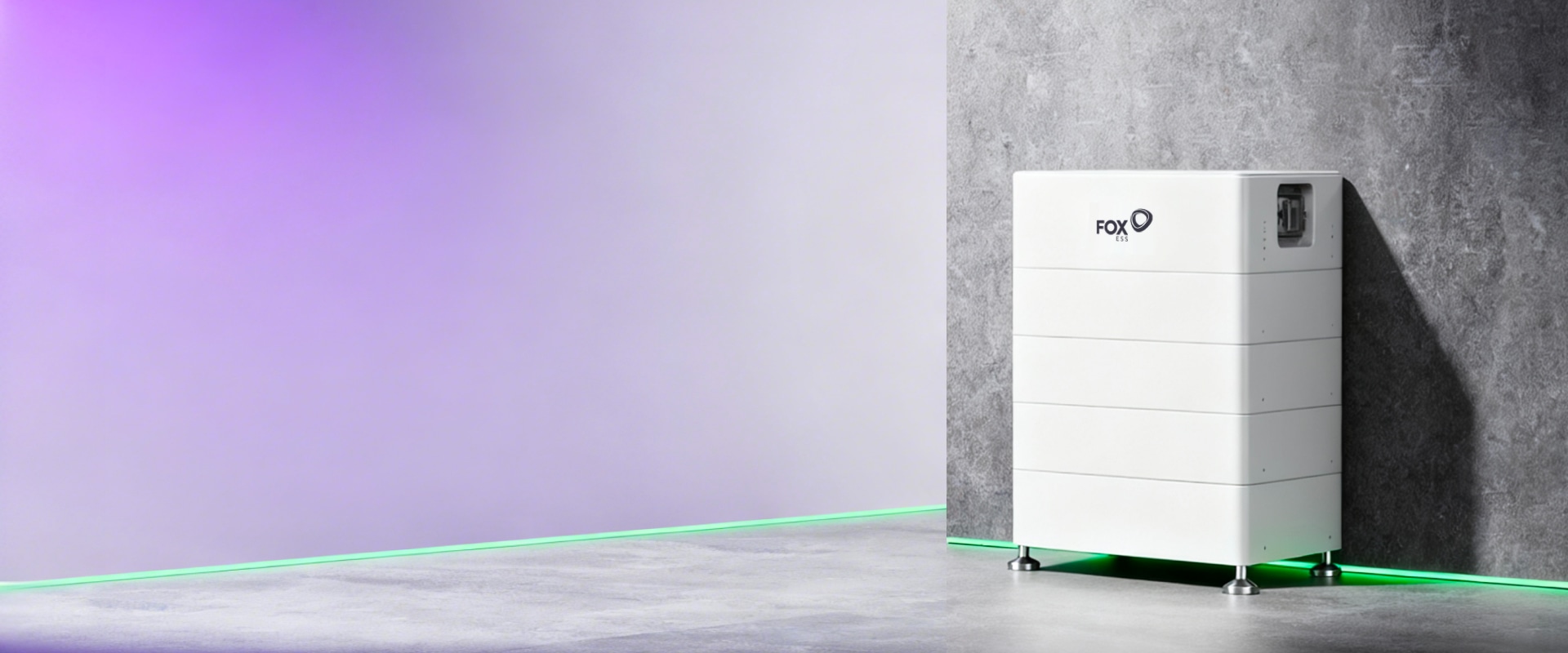 Fox ESS CQ7 high-voltage home battery installed in a modern room