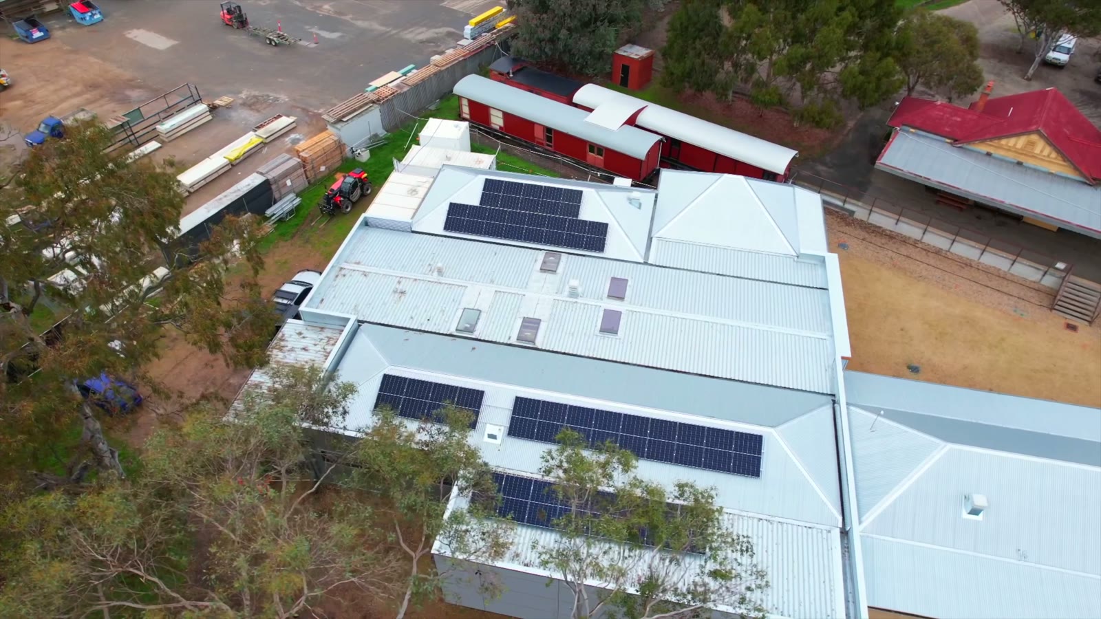 E3 Energy solar and battery installation at the Mansfield Heritage Museum