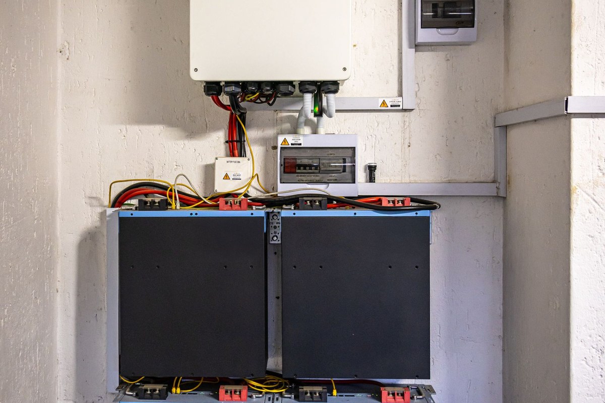 Wall-mounted home battery and inverter system, sized to a Victorian household's electricity usage